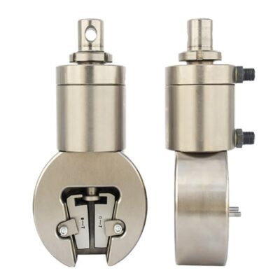 گیره وج پنوماتیک 20KN - دهانه گیرش 20 میلیمتر - همراه لقمه های اضافی مناسب ISO37-ISO8510 part2-ASTM D1876